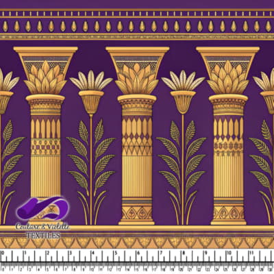 Motif de Colonne Inspiré de l'Égypte Ancienne
