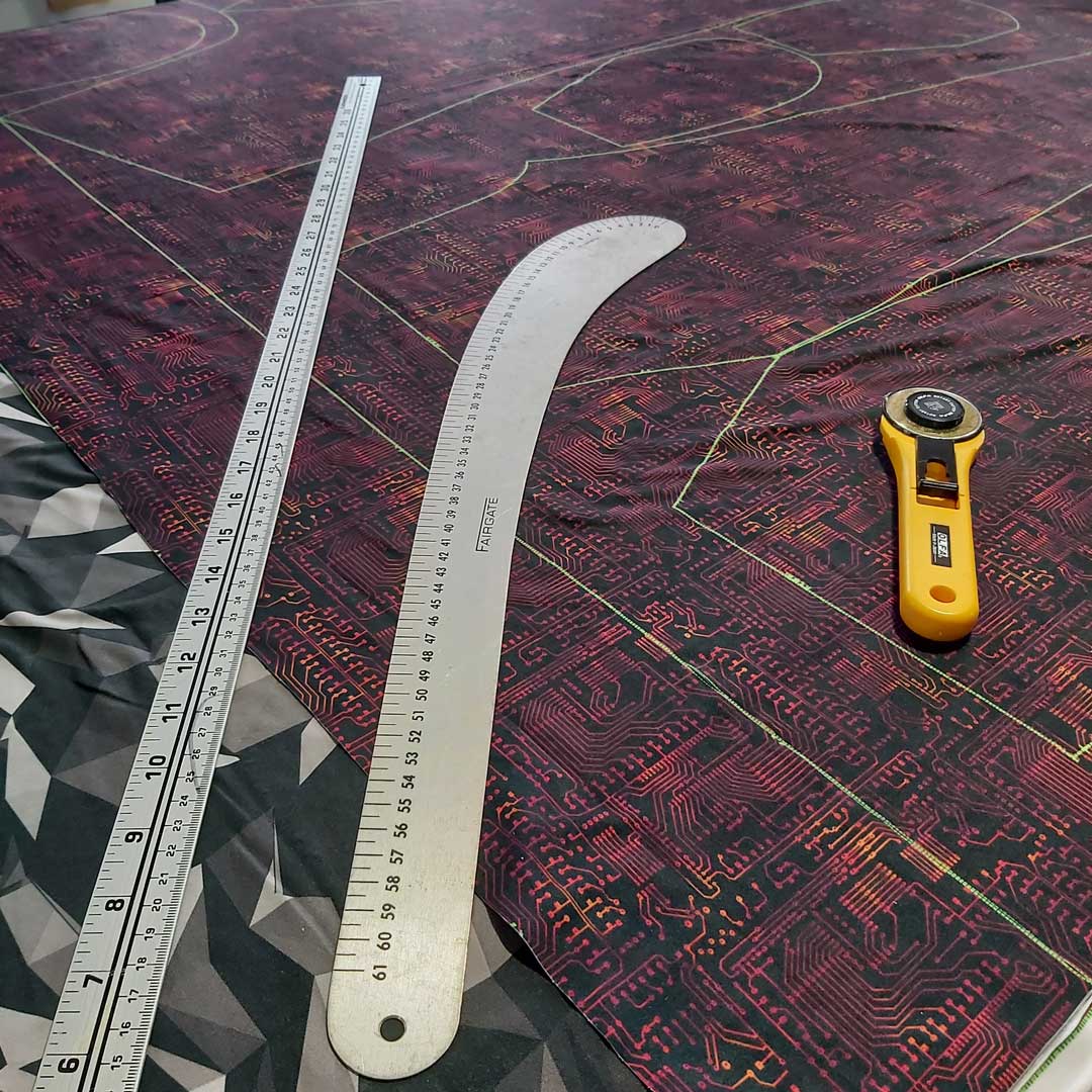 Sewing Patterns Printed Directly on Fabric