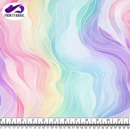 Colorful Wavy Lines Abstract Background