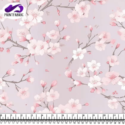 Pink Cherry Blossom Pattern