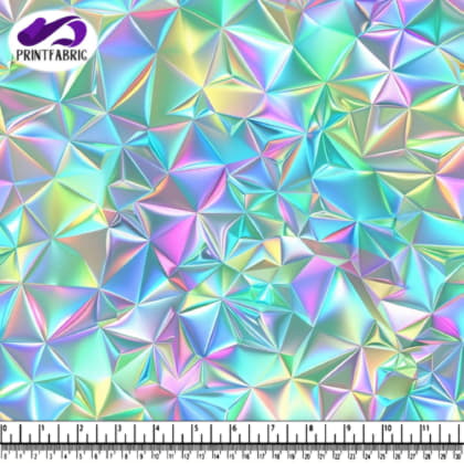 Vibrant Holographic Abstract Pattern