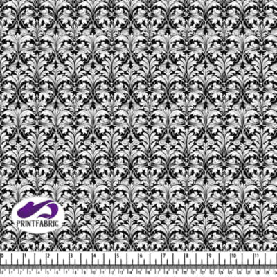 Black and White Damask