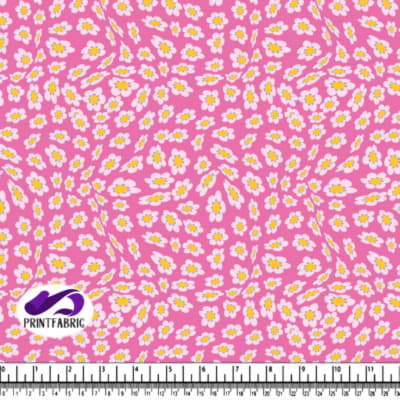 Groovy Pattern with daisy flower in cool pastel colors