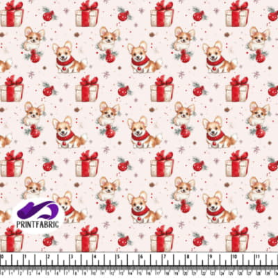 Festive Corgis with Christmas Decor