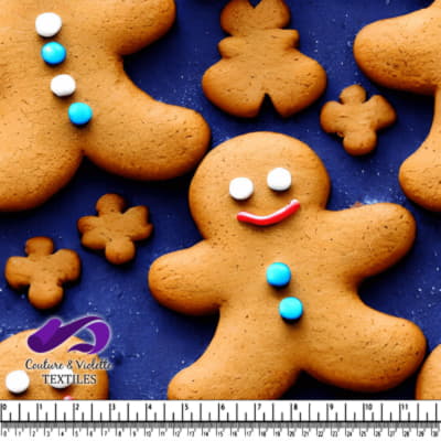 Group of Colorful Smiley Gingerbread Cookies