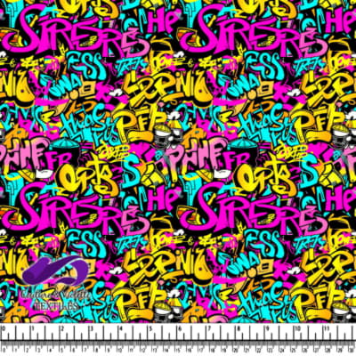 Colorful Urban Street Art Graffiti Pattern