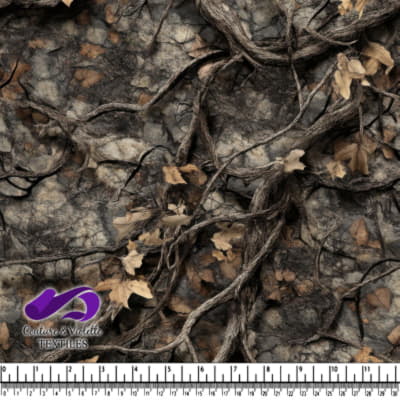 Realistic tree branches and dried leaves