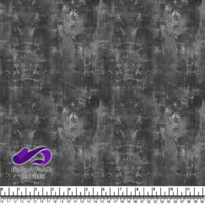 Dark gray grunge textured fabric with subtle