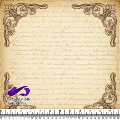 Vintage aged paper with border