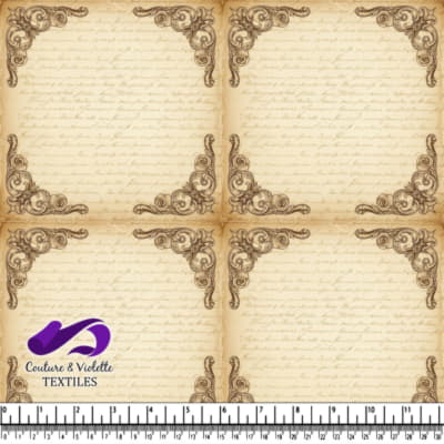 Vintage aged paper with border