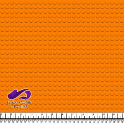 Orange plate brick toy dot pattern