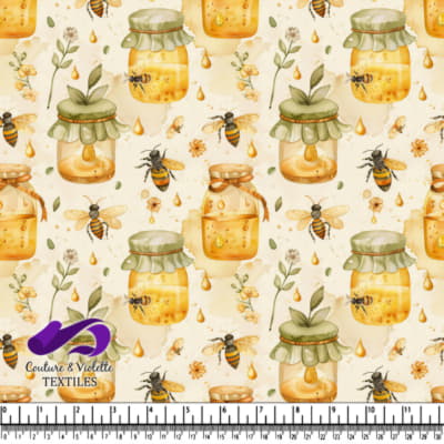 Honey Jars and Busy Bees Pattern Design