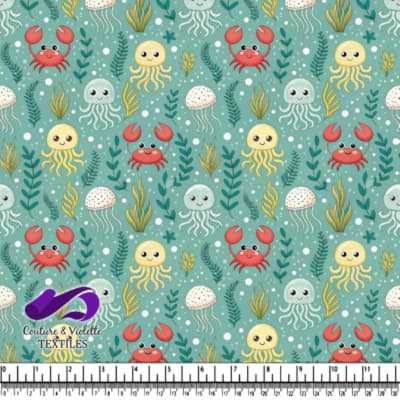 Cute underwater sea creatures