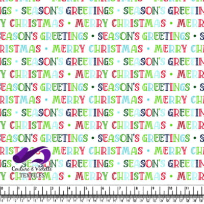 Christmas and Season’s Greetings Text Pattern
