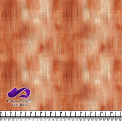 Orange and cream textured fabric pattern with subtle crosshatch design