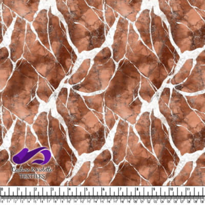 Rustic brown and white marble texture fabric