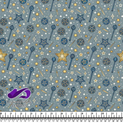 Magic wands pentagrams and stars