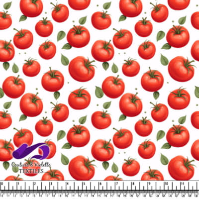 Ripe Red Tomatoes with Green Leaves on White