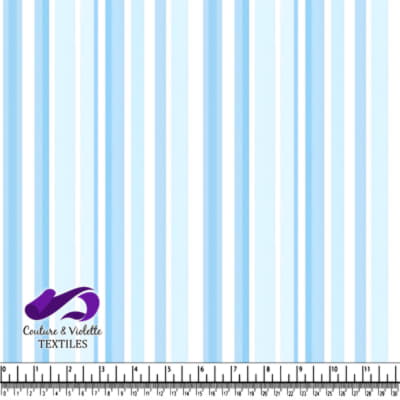 Motif de tissu à rayures verticales bleues et blanches