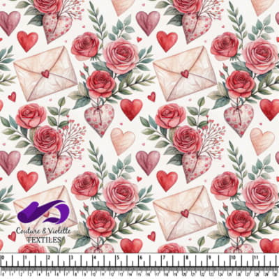 Romantic Roses and Hearts Pattern