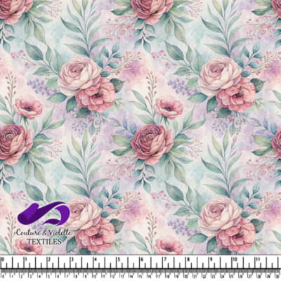 Soft Floral Watercolor Garden Design