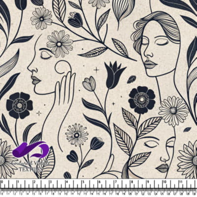 Rêves Floraux et Visages Sereins