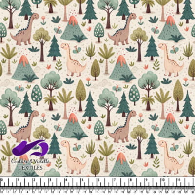 Motif de Forêt de Dinosaurs Mignons