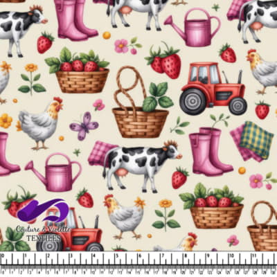 Vie de Ferme et Motifs de Récolte