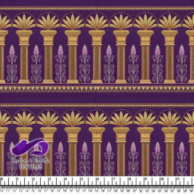 Regal Egyptian Pillars Pattern Design