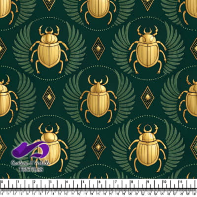 Golden Scarab Beetles Pattern