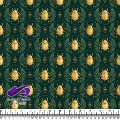 Golden Scarab Beetles Pattern