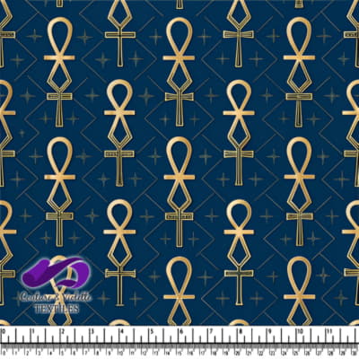 Egyptian Ankh Symbol Pattern Design