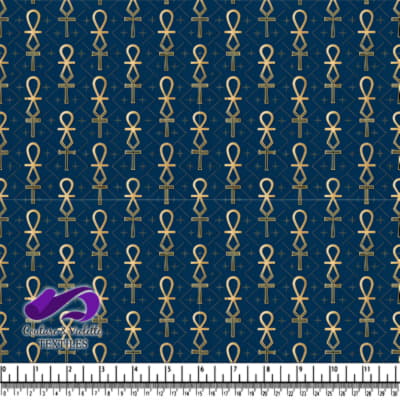 Egyptian Ankh Symbol Pattern Design