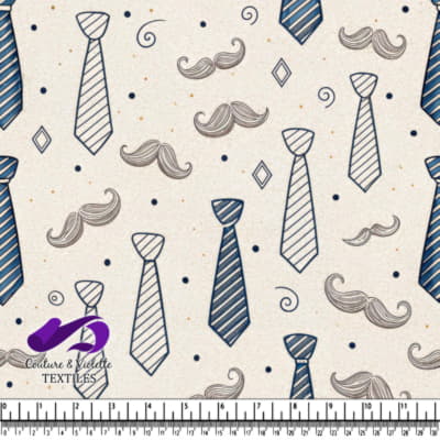 Ties and Mustaches Pattern Design