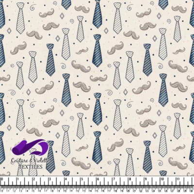 Ties and Mustaches Pattern Design