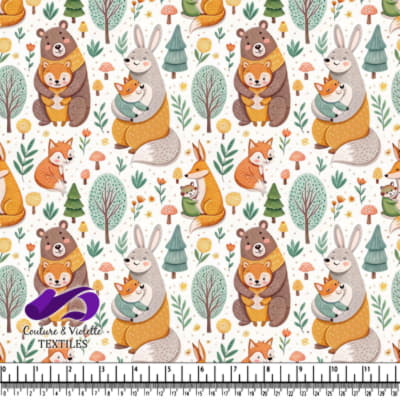 Woodland Animal Hugs Pattern
