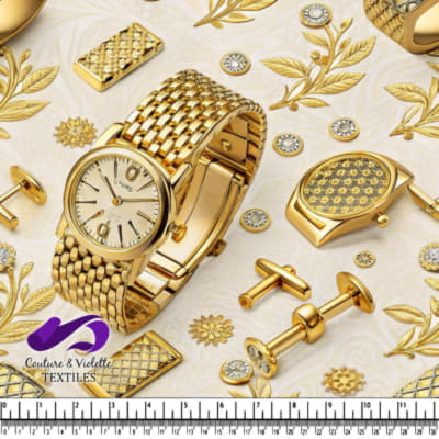Luxury Gold Watch and Accessories Design