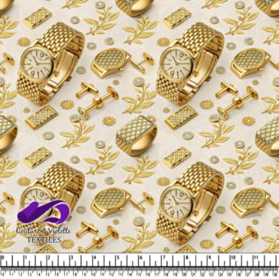Luxury Gold Watch and Accessories Design
