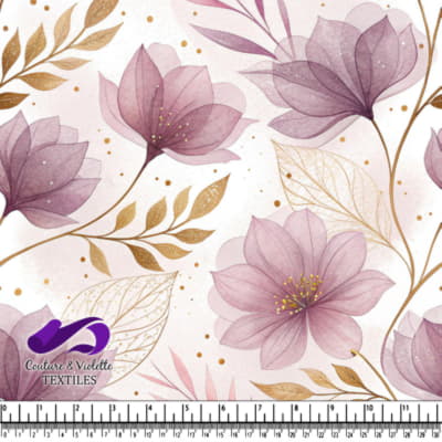 Delicate Purple Floral Pattern