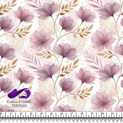 Delicate Purple Floral Pattern