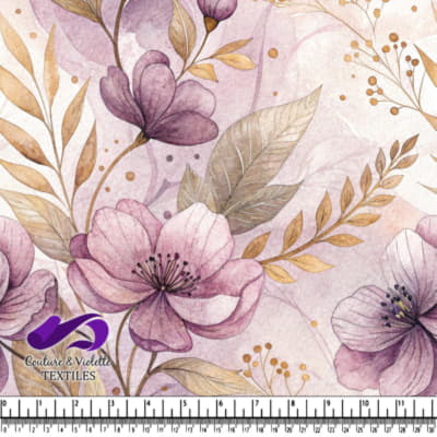 Doux Motif Floral Vintage