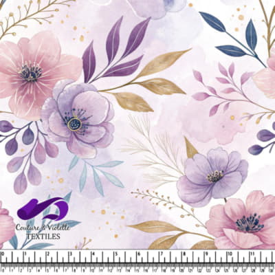 Motif de Fleurs Pastel Délicates