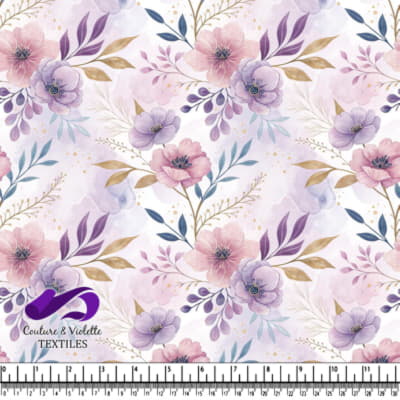 Motif de Fleurs Pastel Délicates
