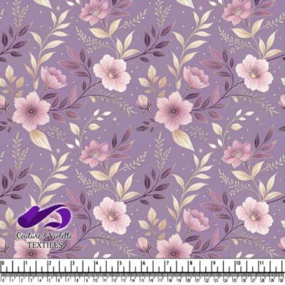 Motif Floral Vintage Violet