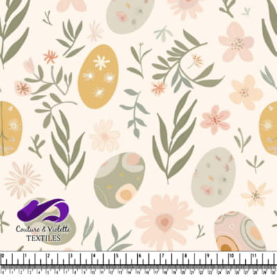 Motif Œufs de Pâques Floraux du Printemps