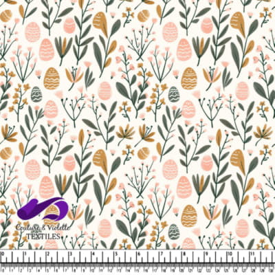 Oeufs de Pâques et Fleurs Printanières