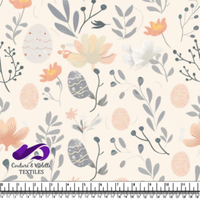 Easter Floral and Egg Pattern Design