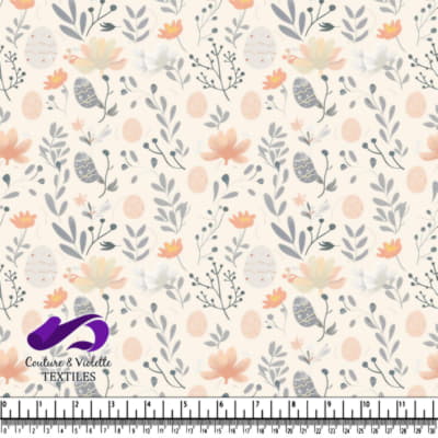 Easter Floral and Egg Pattern Design