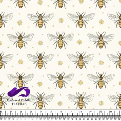 Motif d'Abeille sur Fond Clair