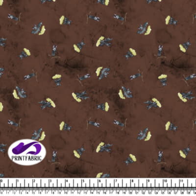 Halloween - cute Bat on Downtown brown background